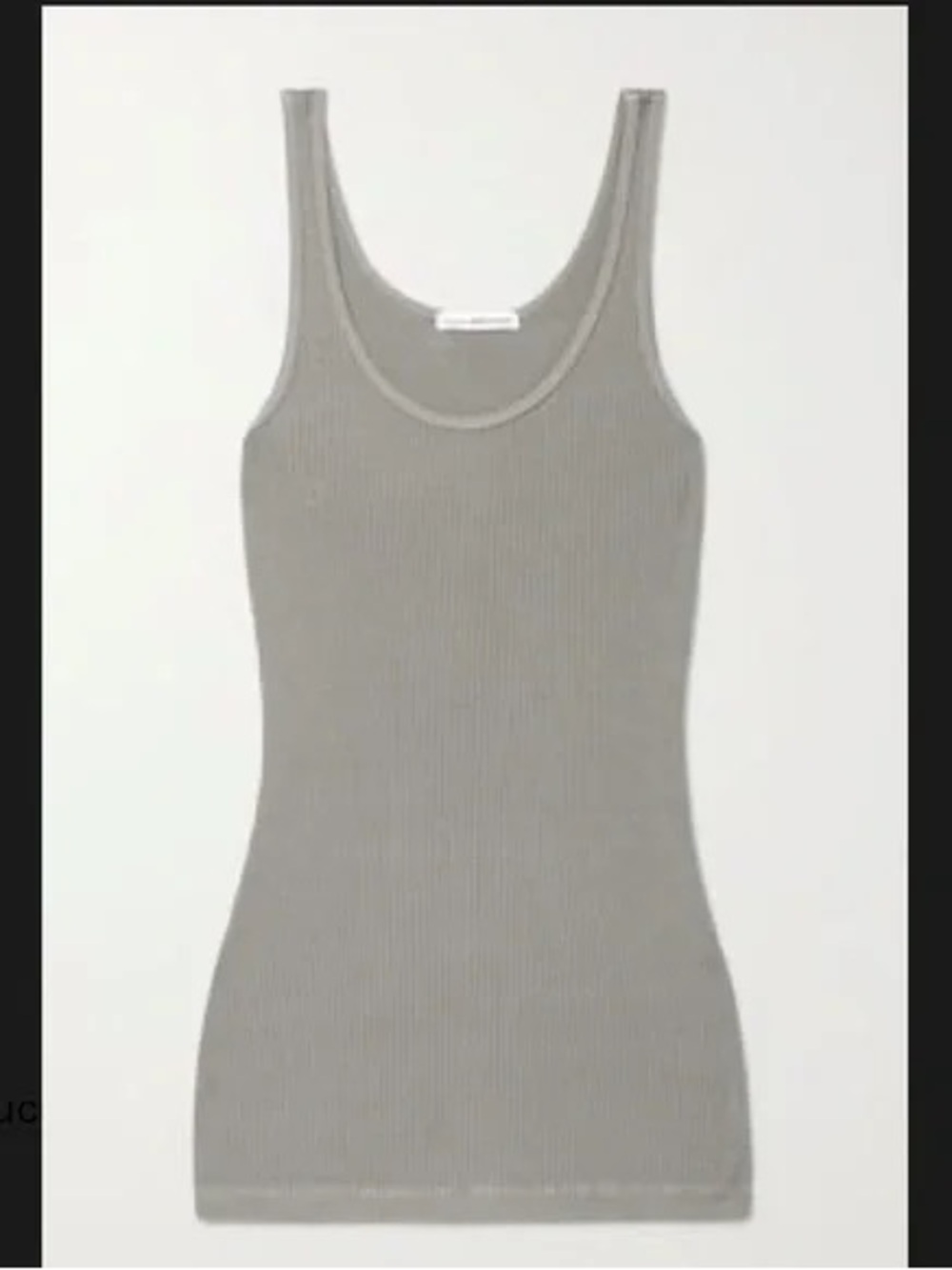 James Perse The Daily Ribbed Stretch-Supima Cotton Tank
